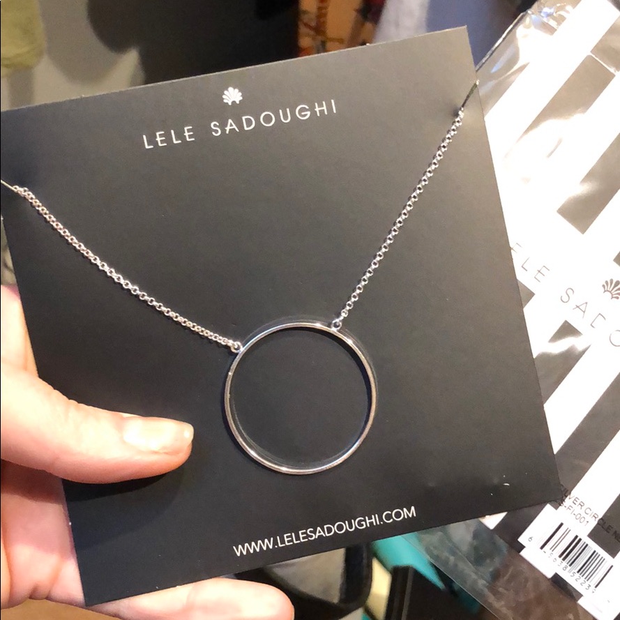Elle Sadoughi Circle Necklace